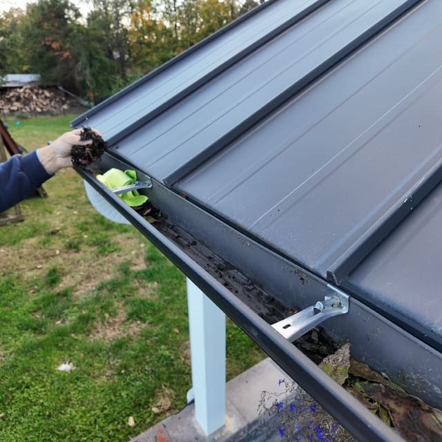 Downspout Installation by All Pro Gutter Guards