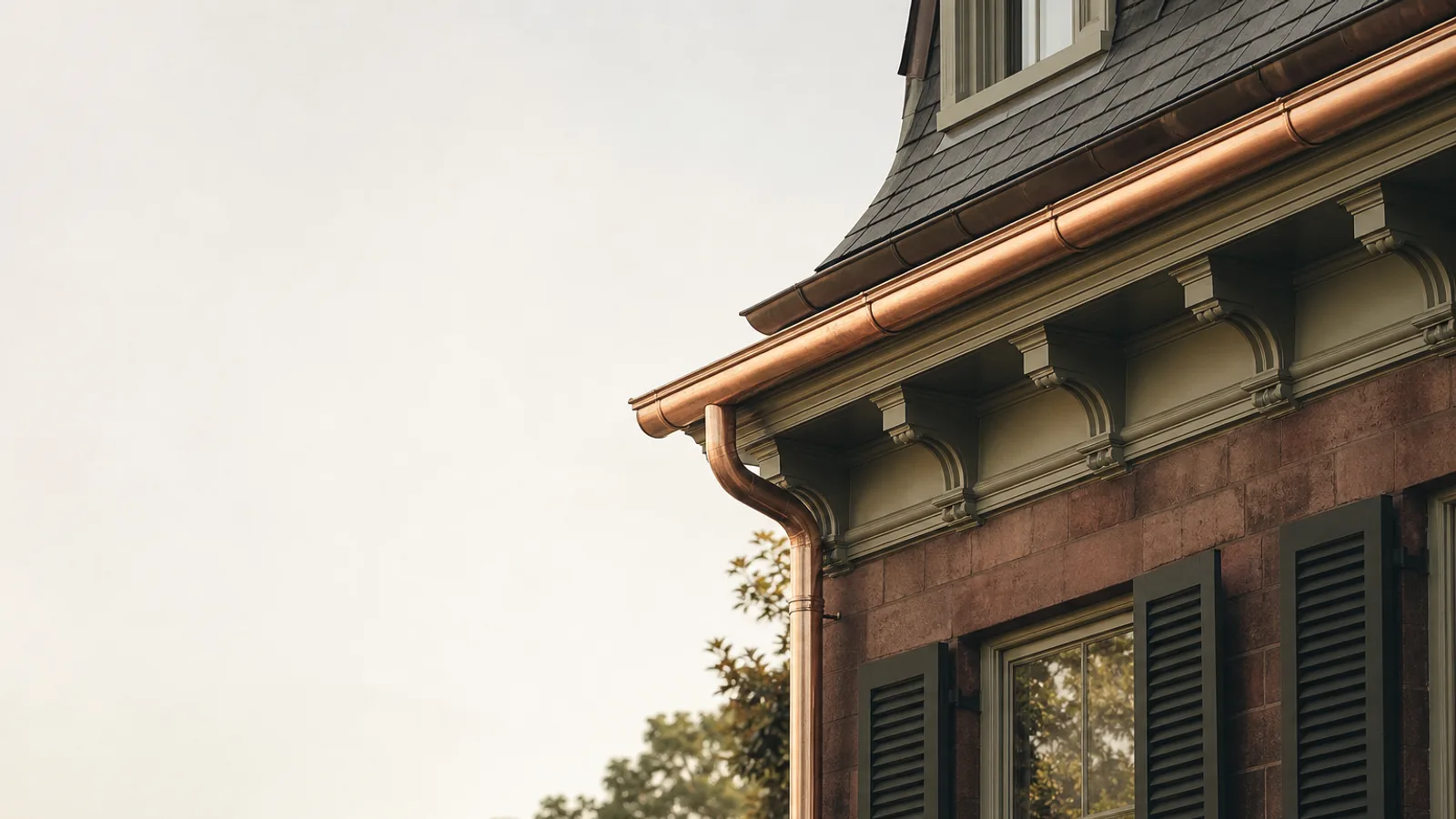 Best alternatives to painted steel gutters for historic homes