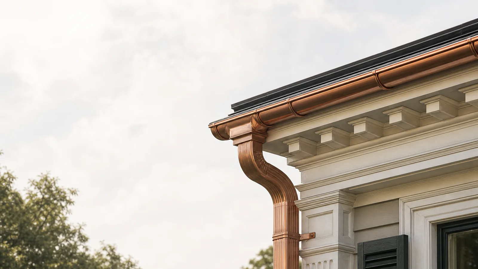 A new number on gutters that clash with historic homes: what it means if you are weighing copper gutter installation