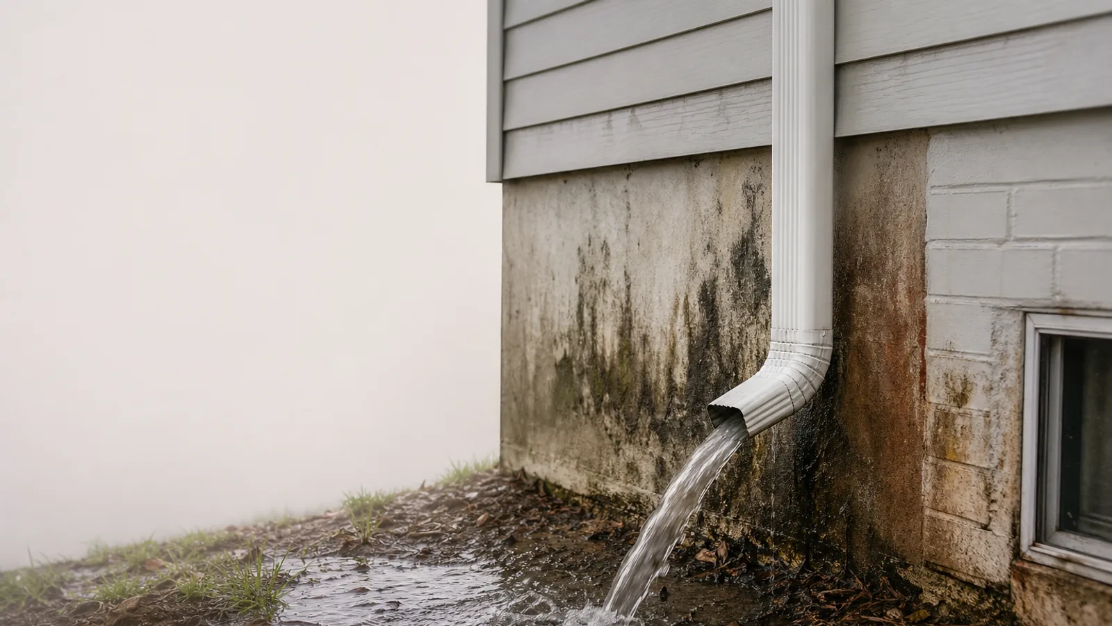 Emergency downspout installation: when it is urgent, cost, and next steps