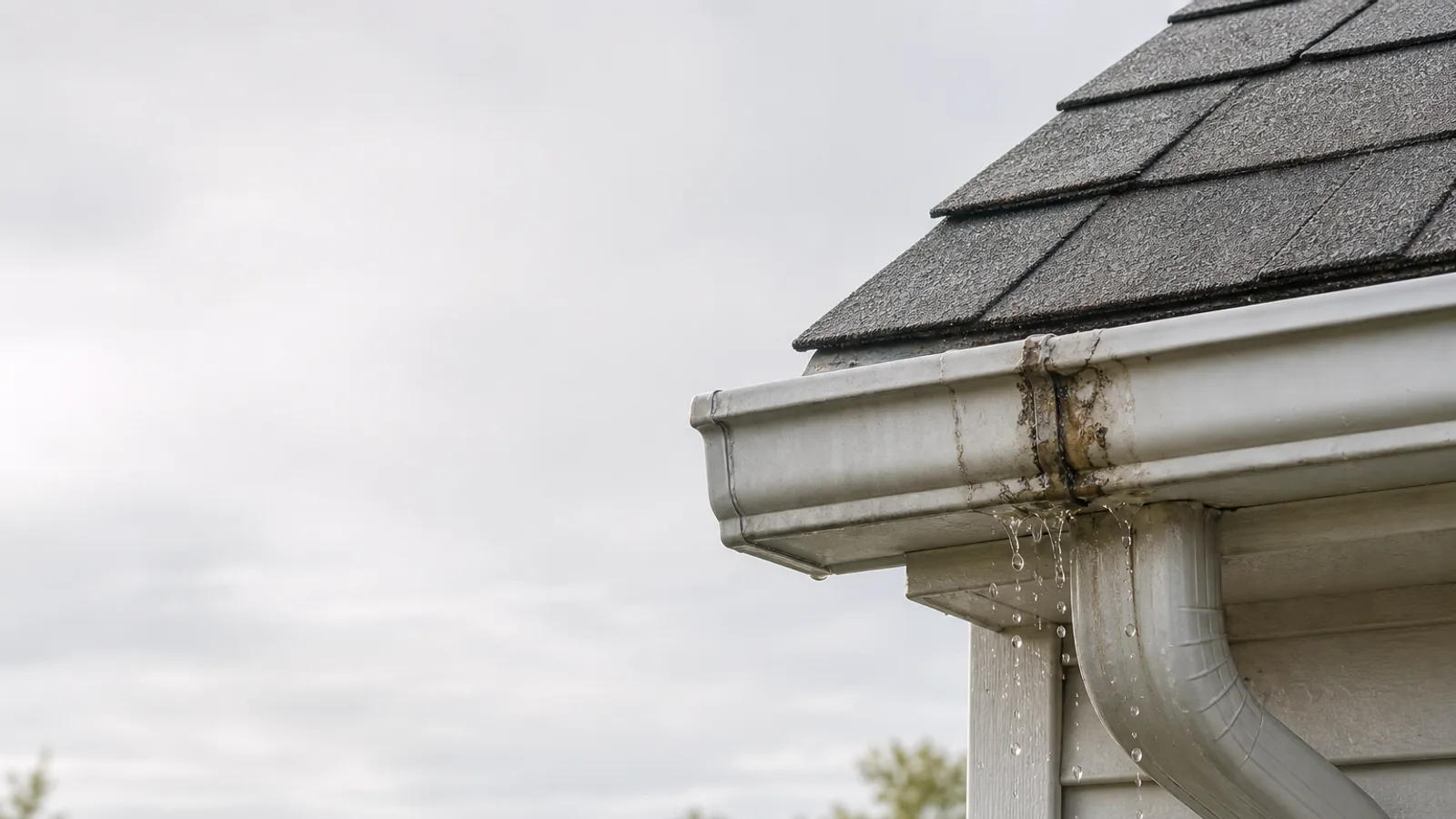 Leaking gutter seams: causes, damage, and how seamless gutters fix it