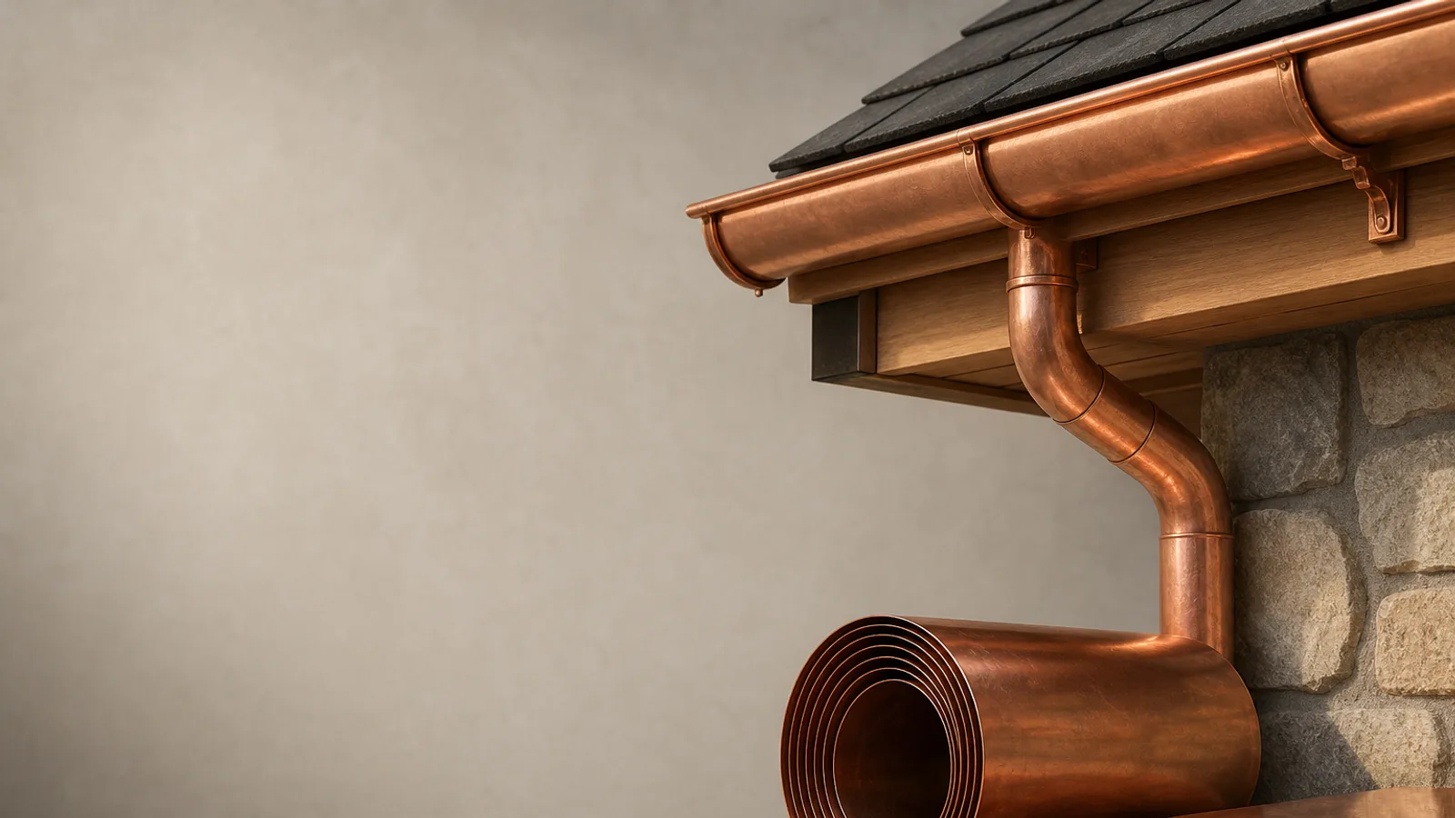 What separates premium copper gutter installation from cheap work
