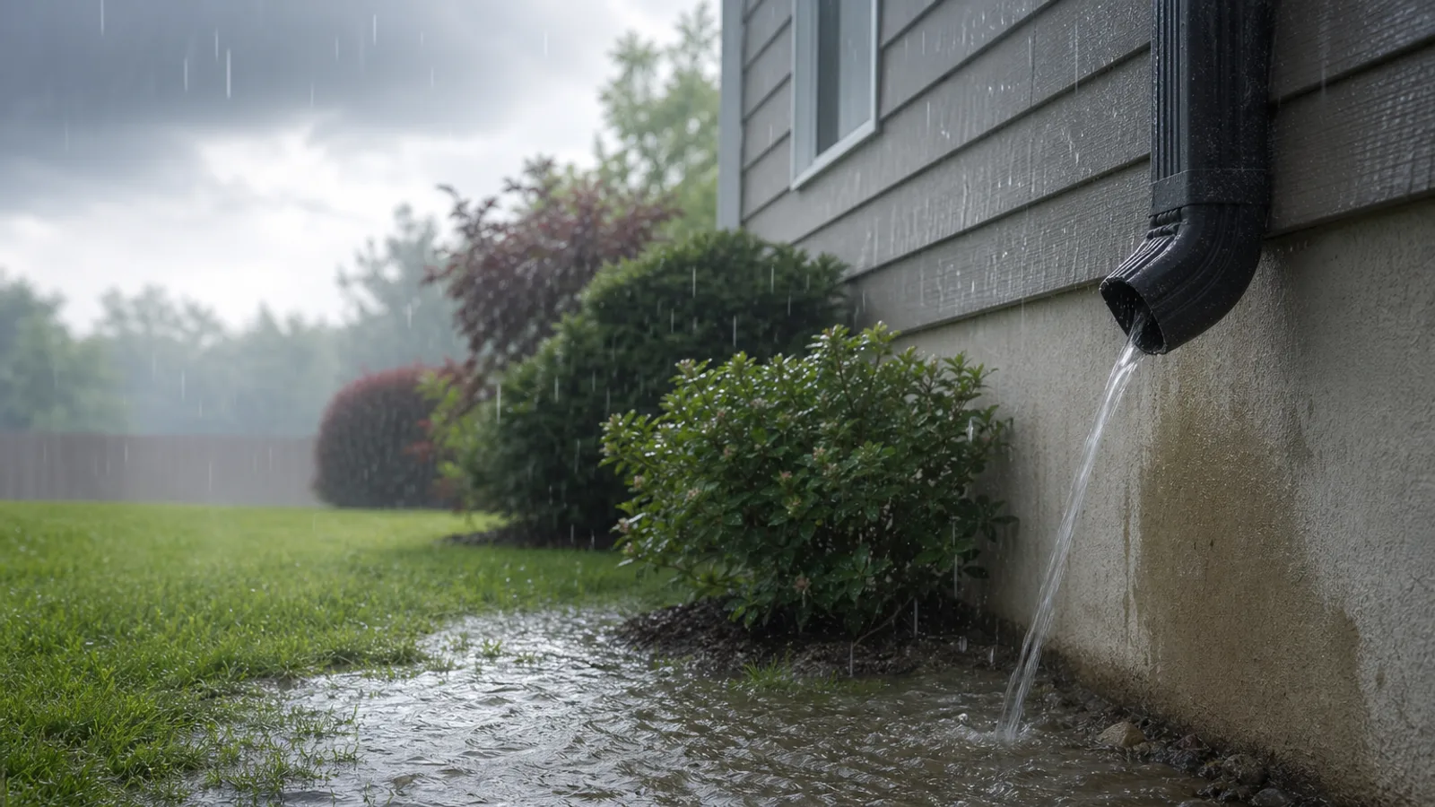 The best things to do first when you have water pooling near the foundation